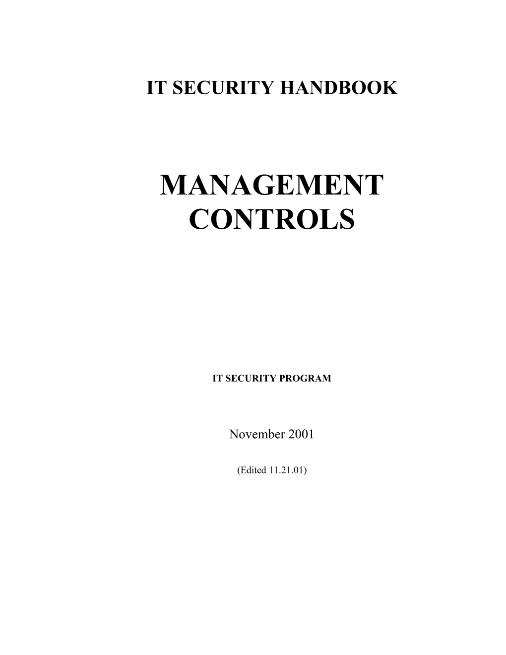It Security Handbook