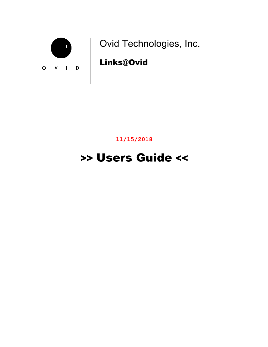 Links Ovid Users Guide Beta