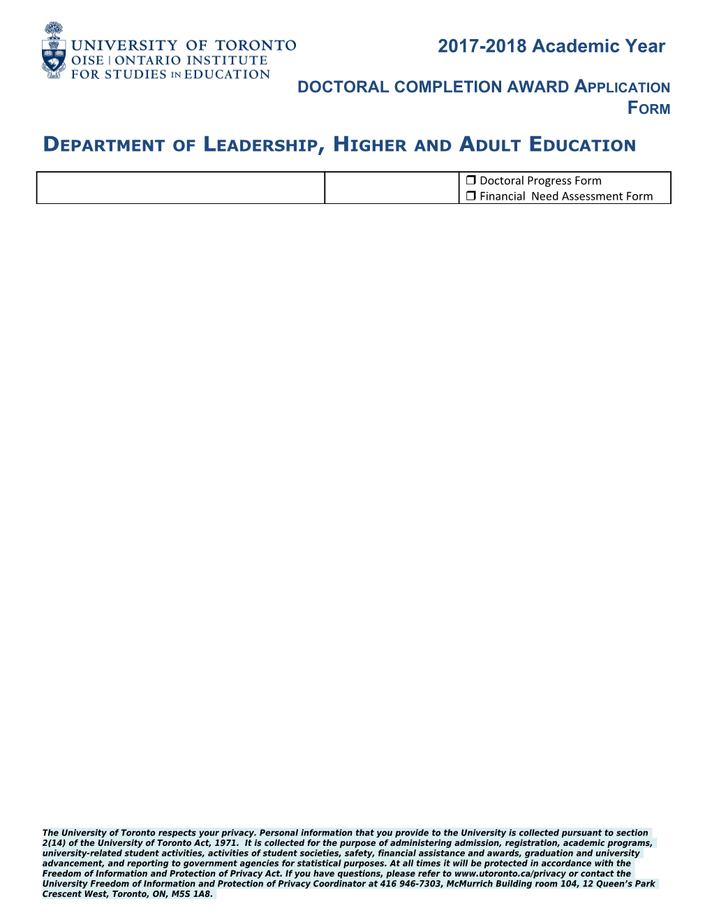 Department of Leadership, Higher and Adult Education