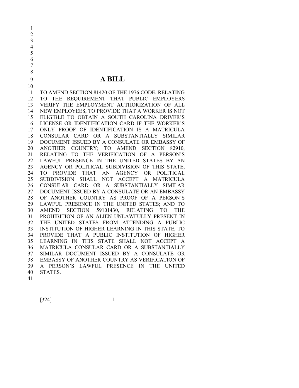 2015-2016 Bill 324 Text of Previous Version (Jan. 13, 2015) - South Carolina Legislature Online