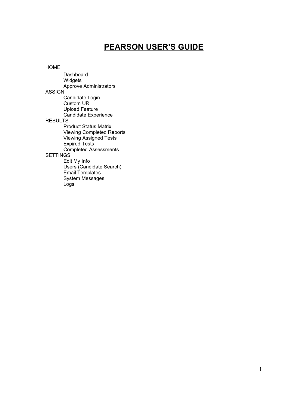 Pearson User S Guide