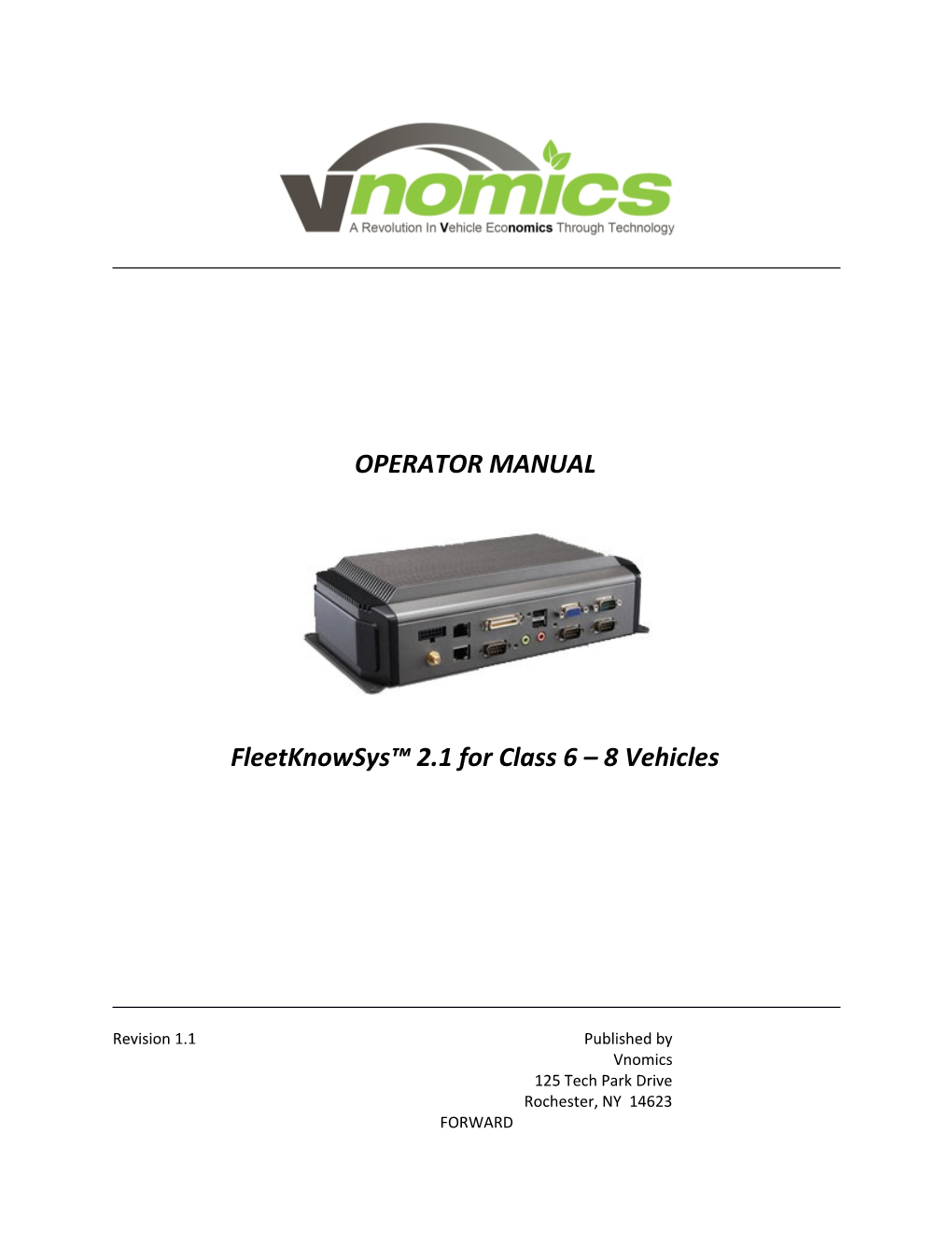 Fleetknowsys 2.1For Class 6 8 Vehicles