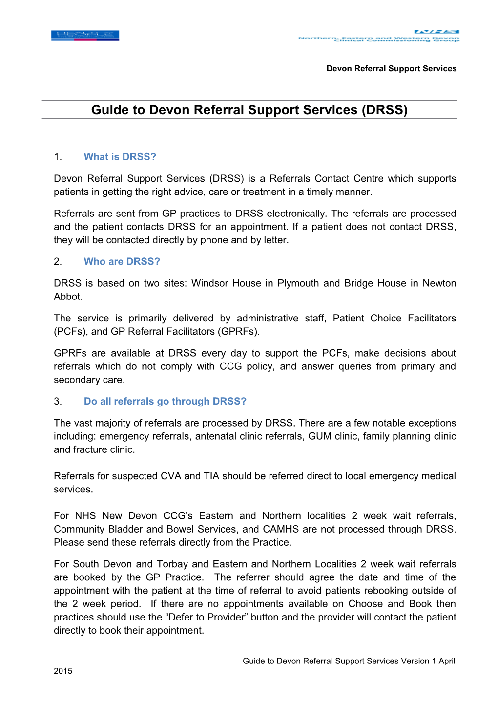 Devon Referral Support Services