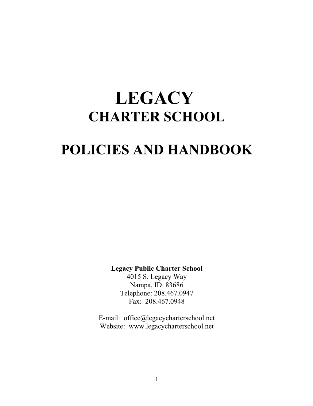 Policies and Handbook