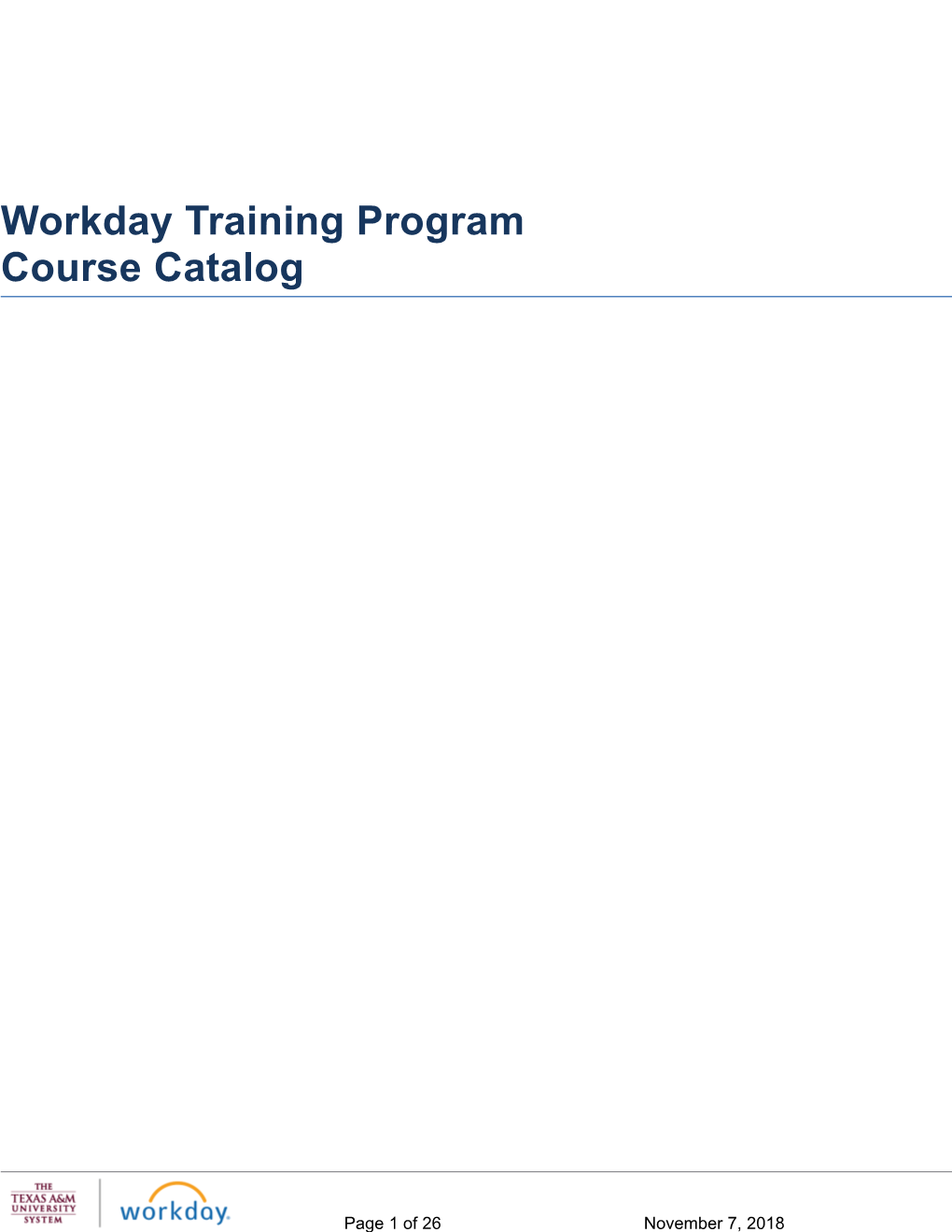 TAMUS Training Course Catalog