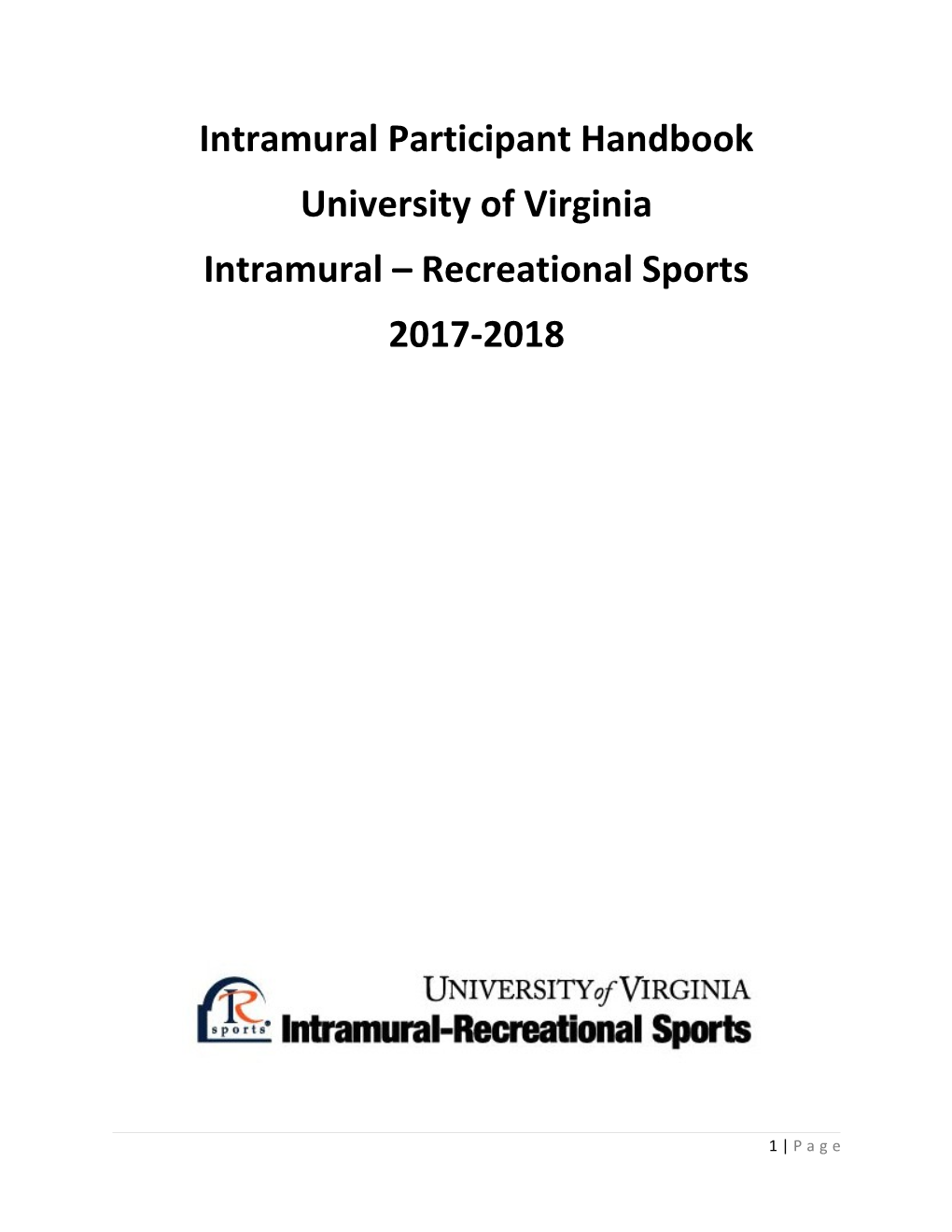 Intramural Participant Handbook