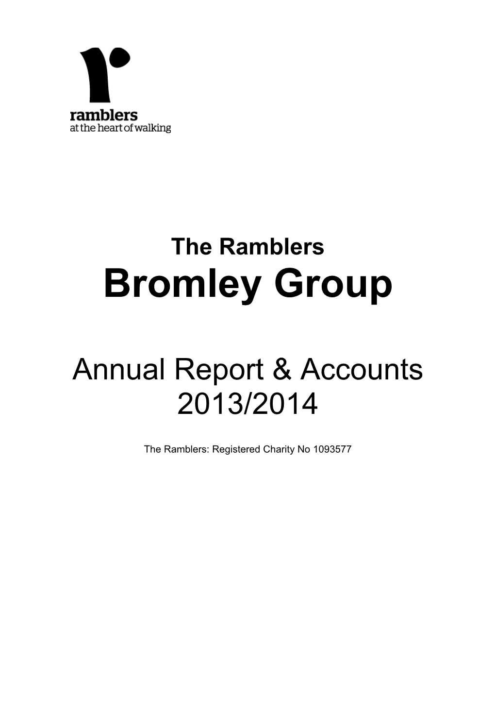 The Ramblers:Registered Charity No 1093577