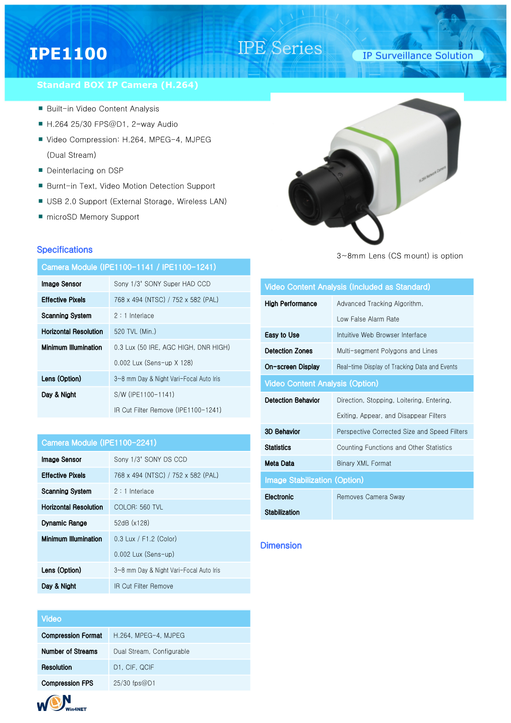 Standard BOX IP Camera (H.264)