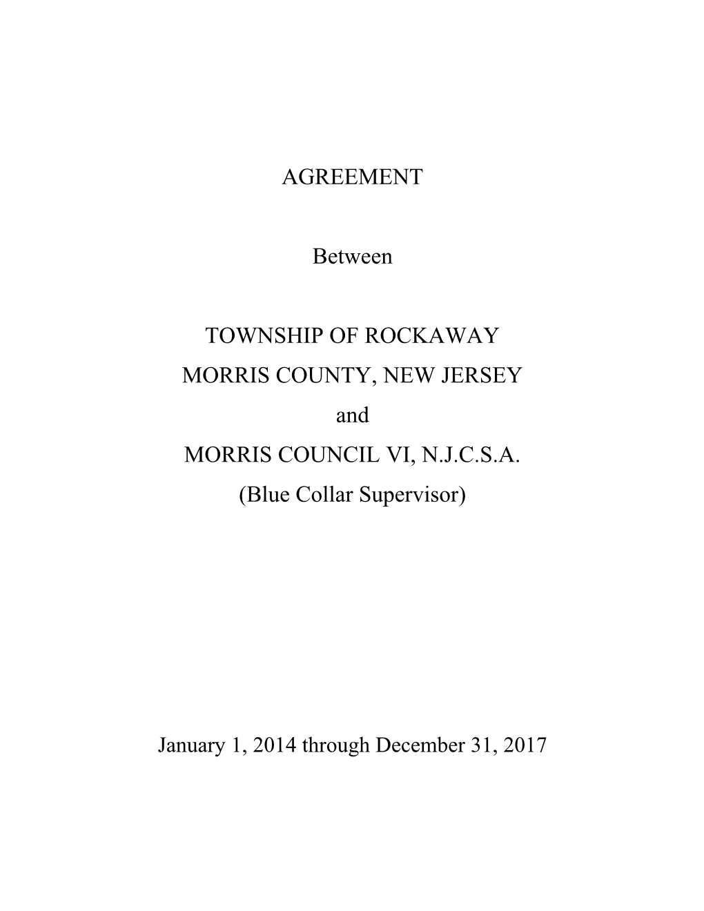 Township of Rockaway