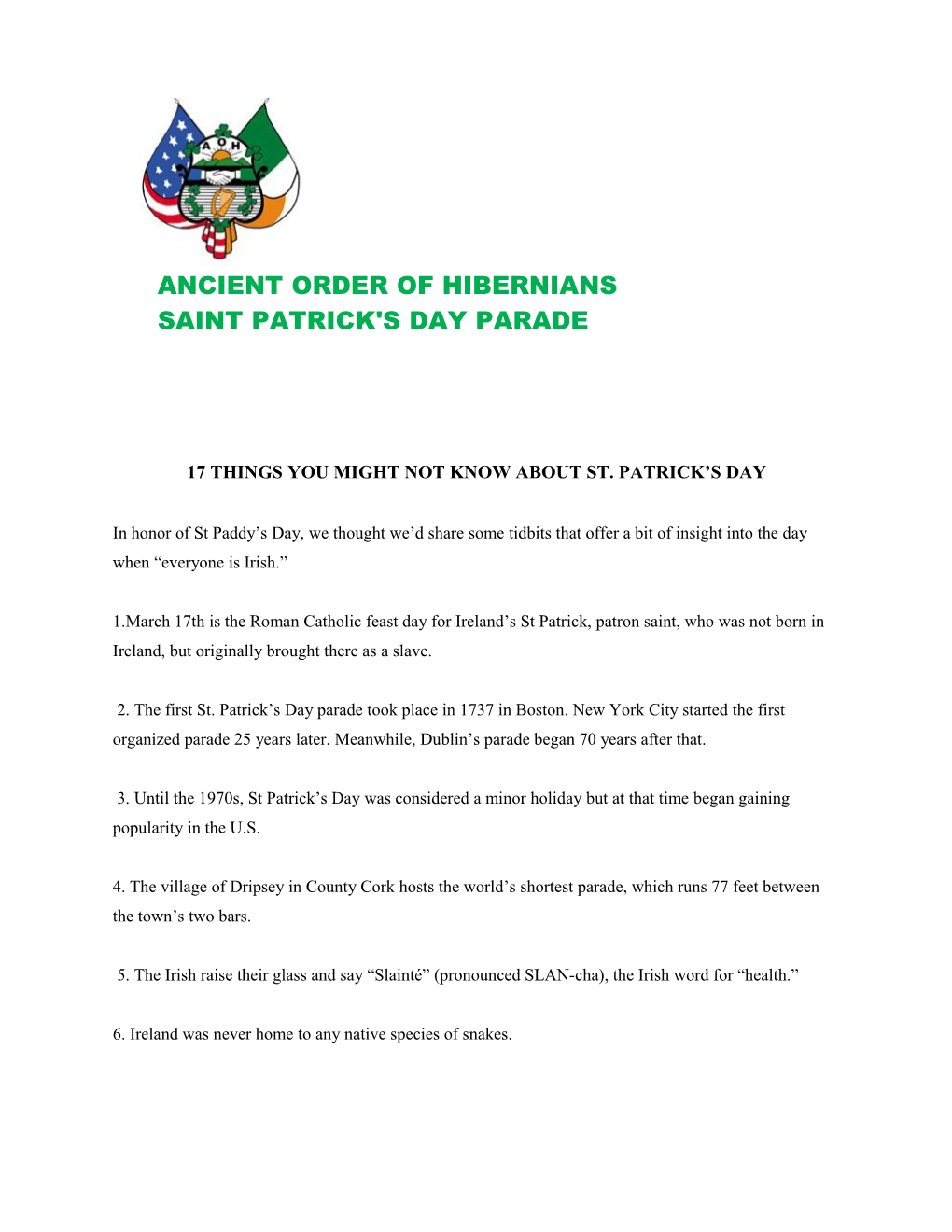 17 Things You Might Not Know About St. Patrick S Day