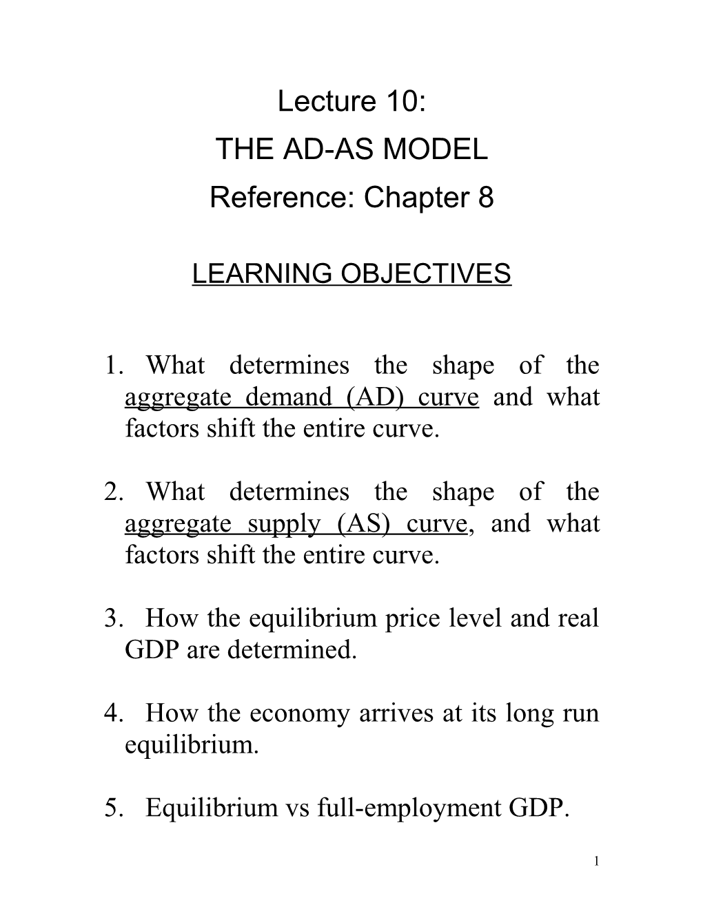 The Ad-As Model