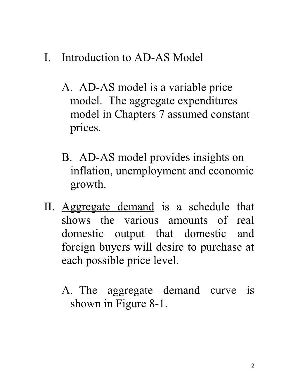 The Ad-As Model