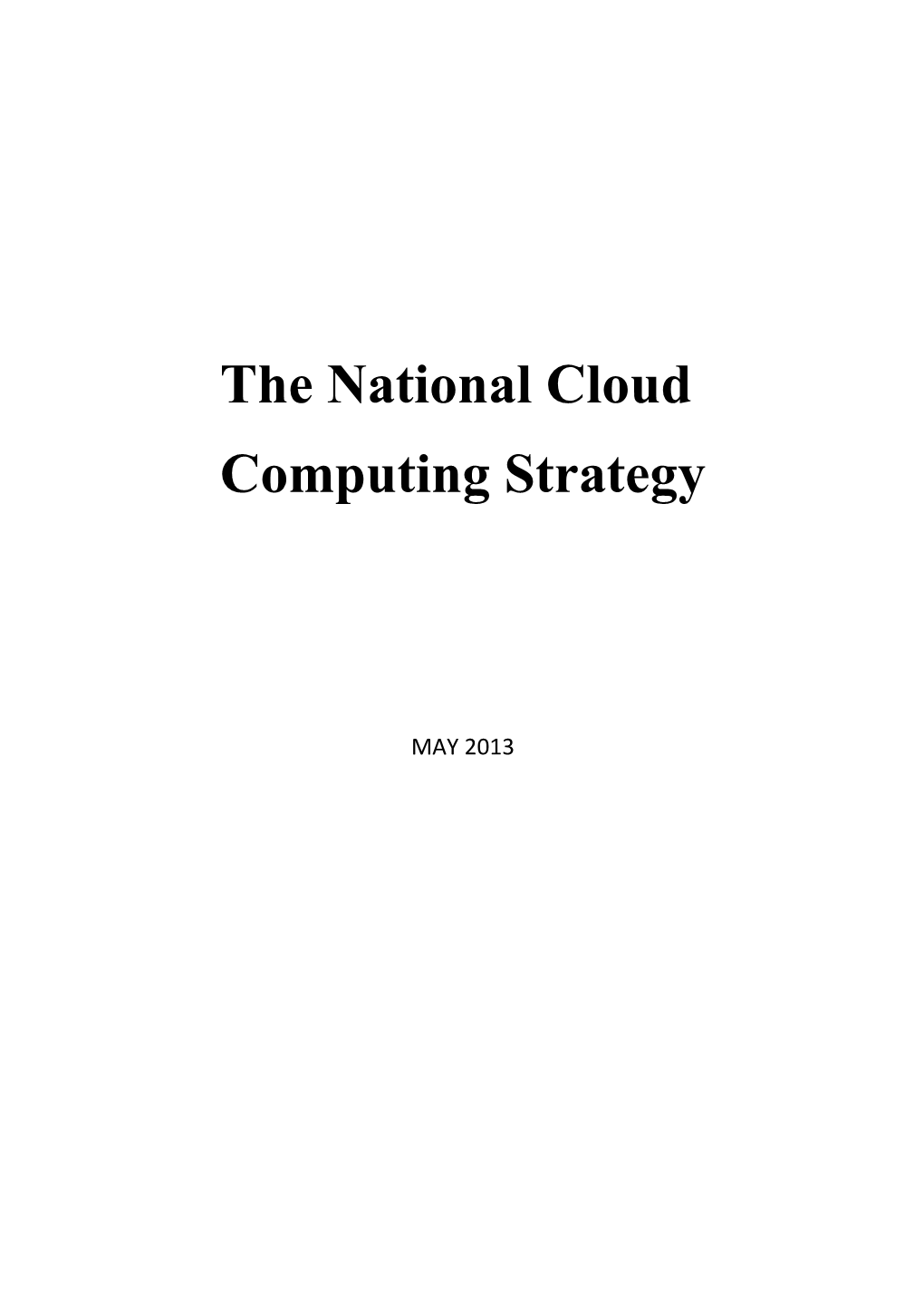The National Cloud