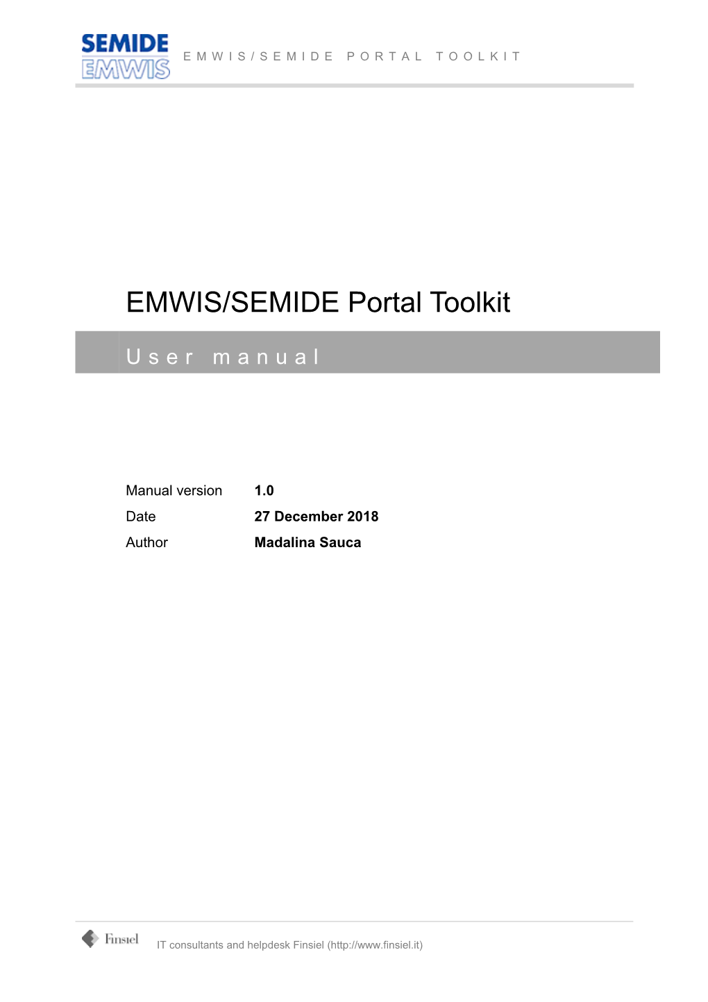 EMWIS/SEMIDE Portal Toolkit