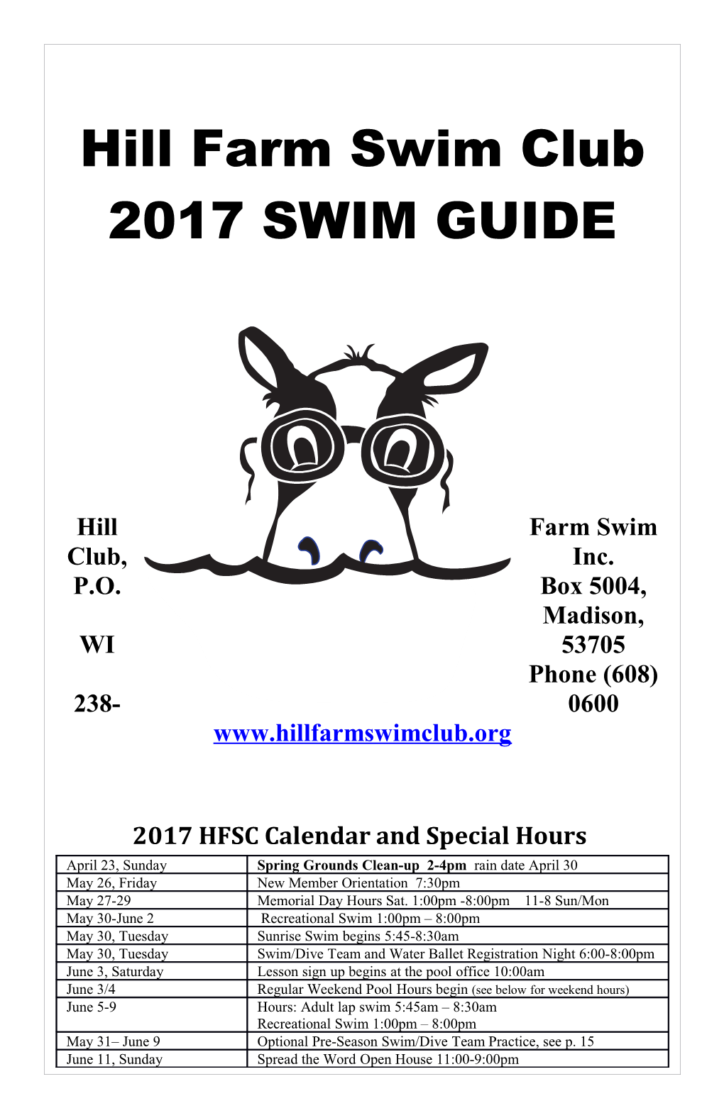 Hill Farm Swim Club, Inc