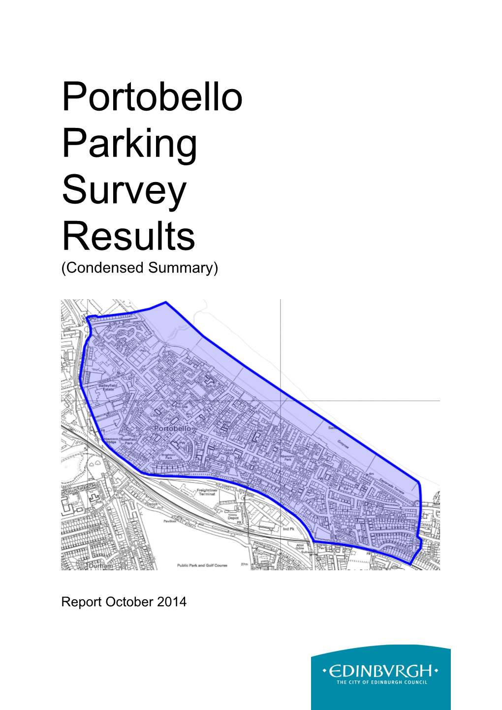This Table Includes the Final Figures from the Parking Surveys