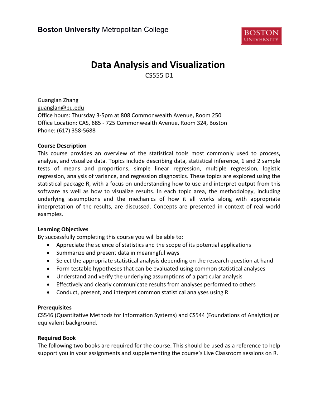 Data Analysis and Visualization