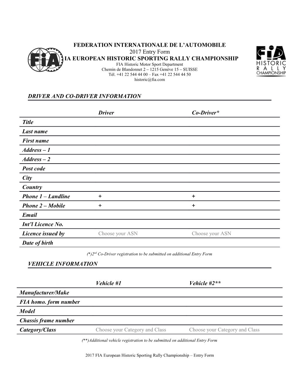 FIA European Historic Sporting Rally Championship