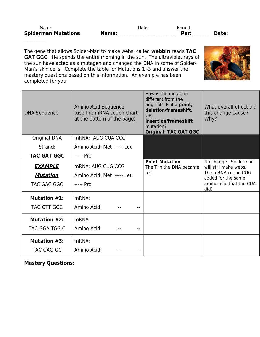 In Numbers 1-6, a Section of the Gene for Melanin, Which Is a Protein Found in Your Skin