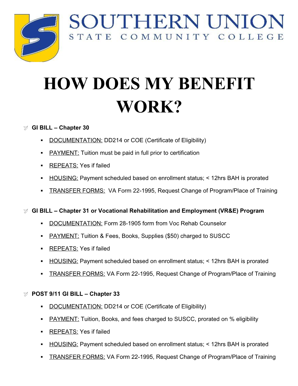 How Does My Benefit Work?