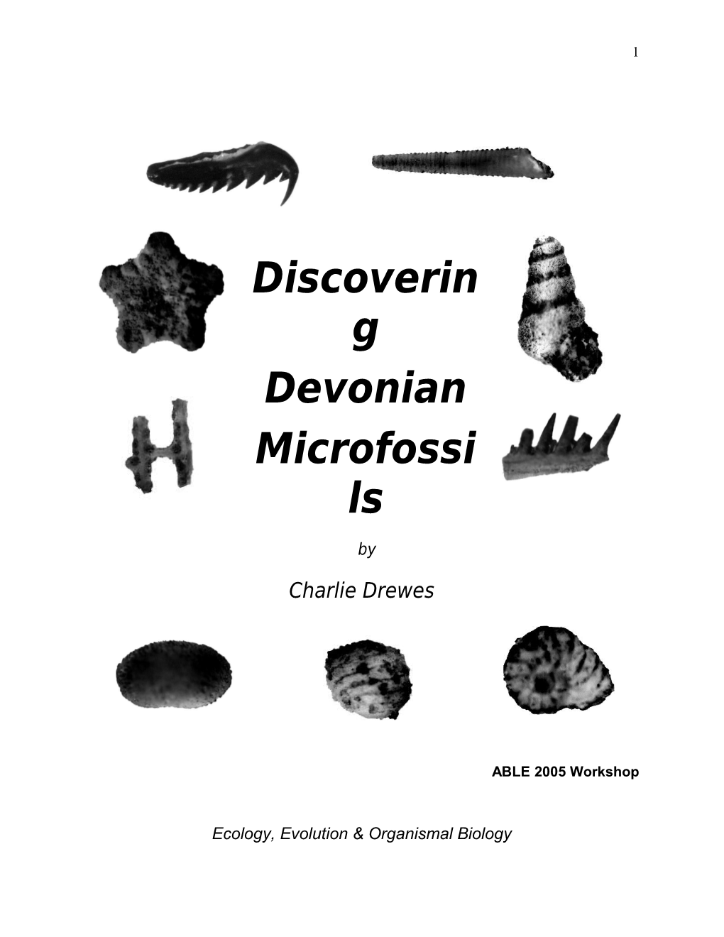Discovering & Investigating Devonian Microfossils