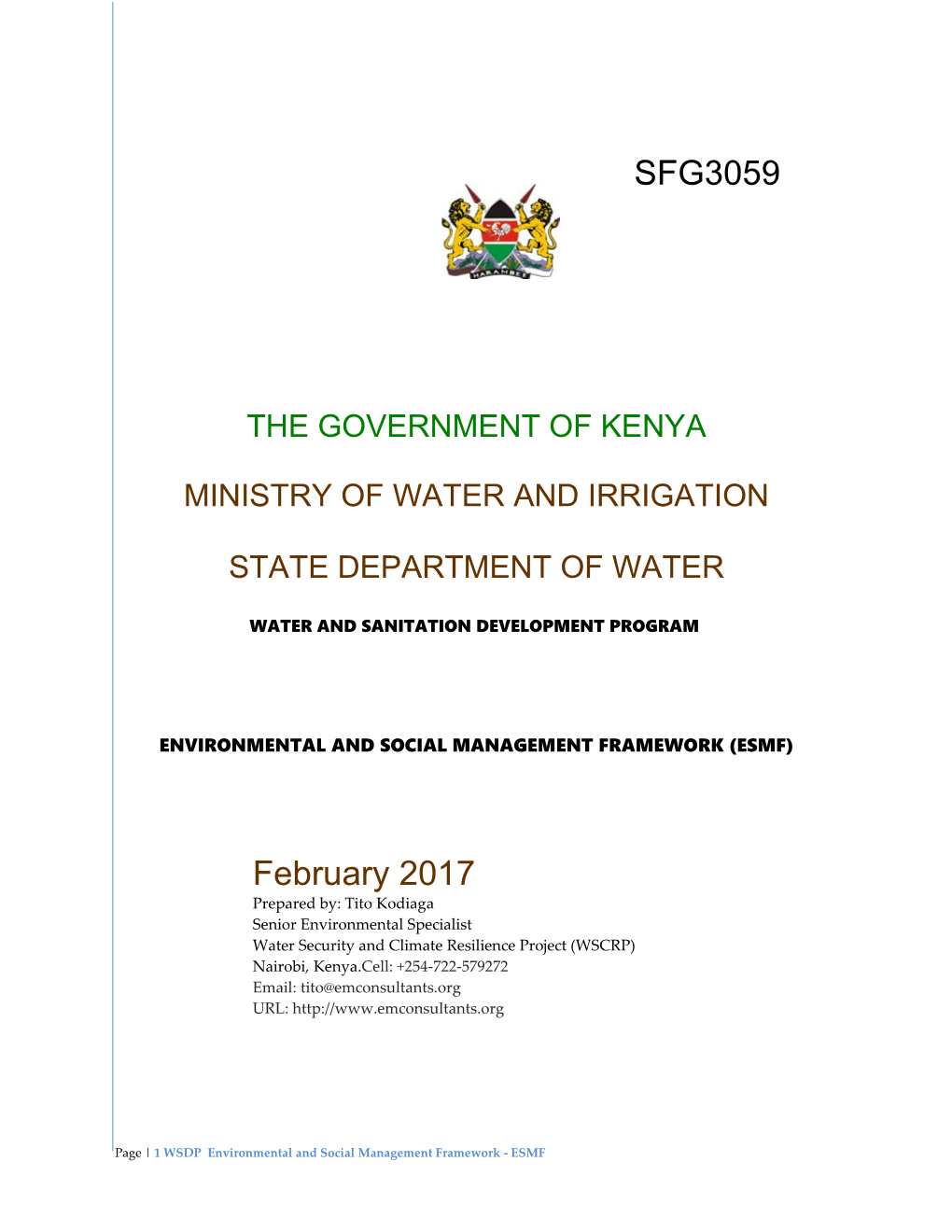 Water and Sanitation Development Program