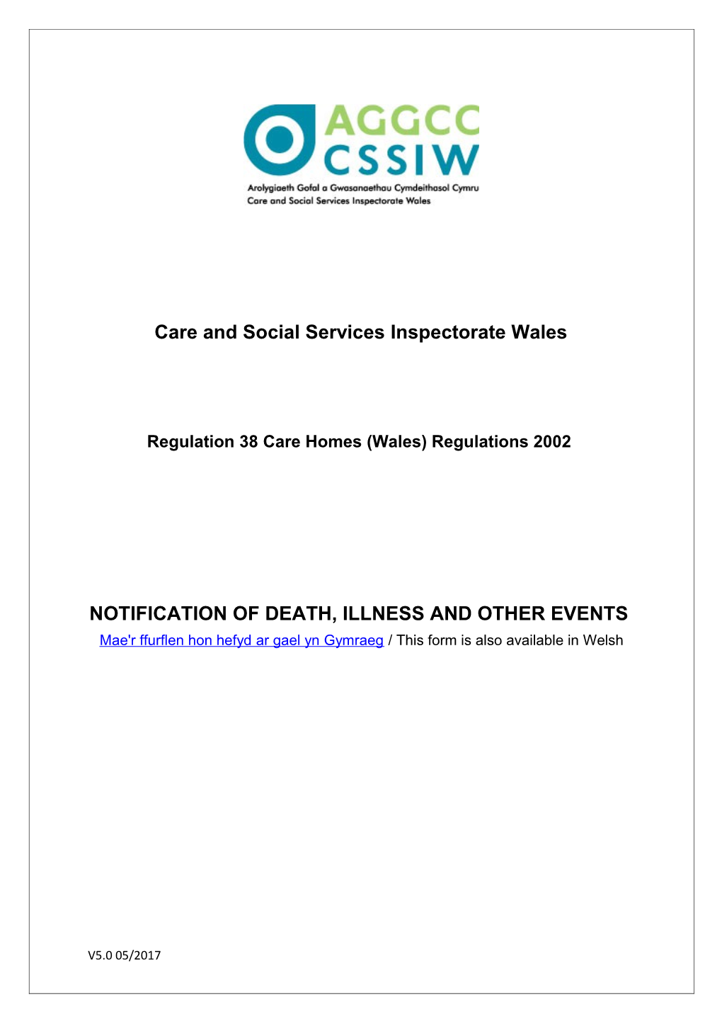 Regulation 38 Care Homes (Wales) Regulations 2002