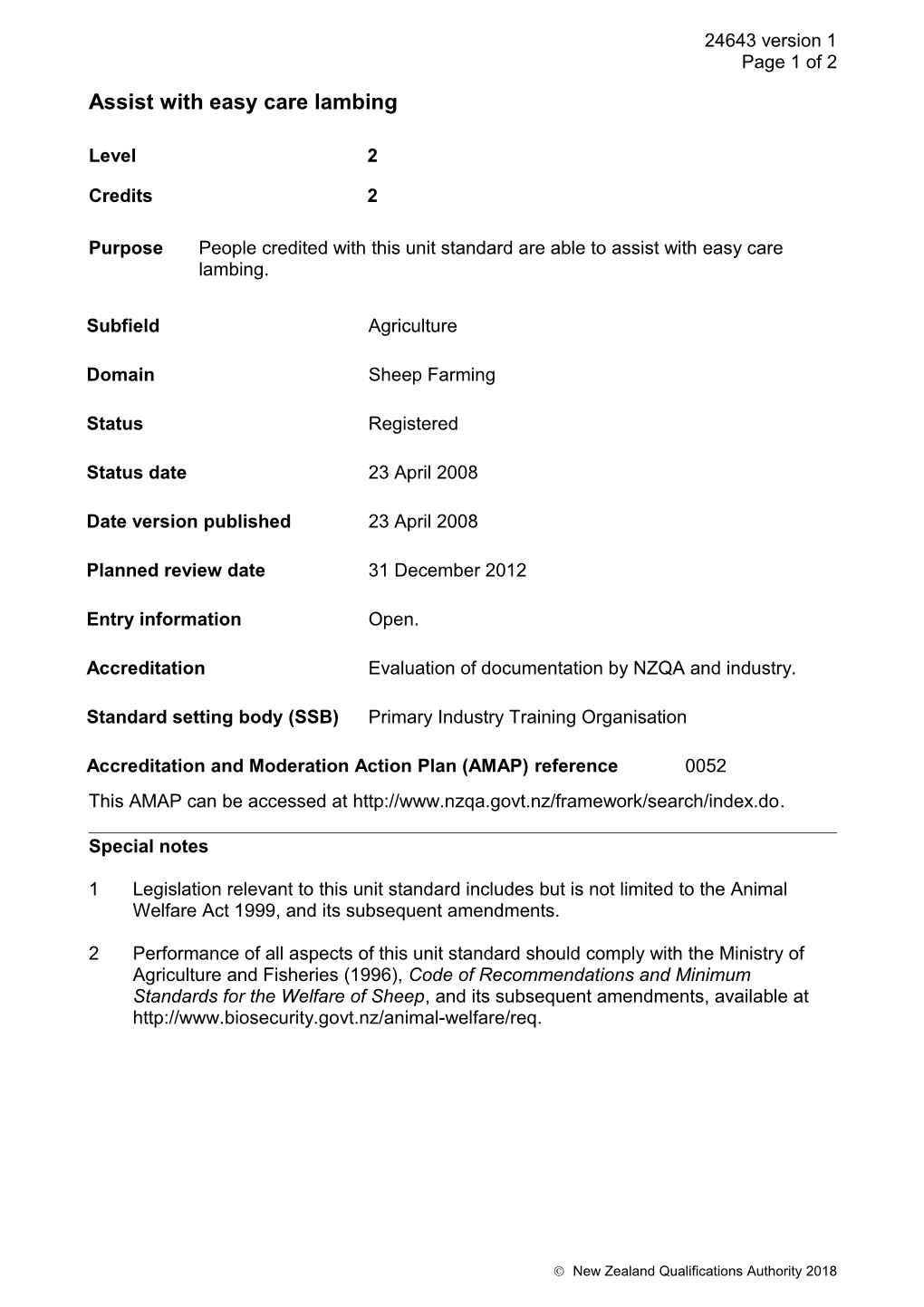 24643 Assist with Easy Care Lambing