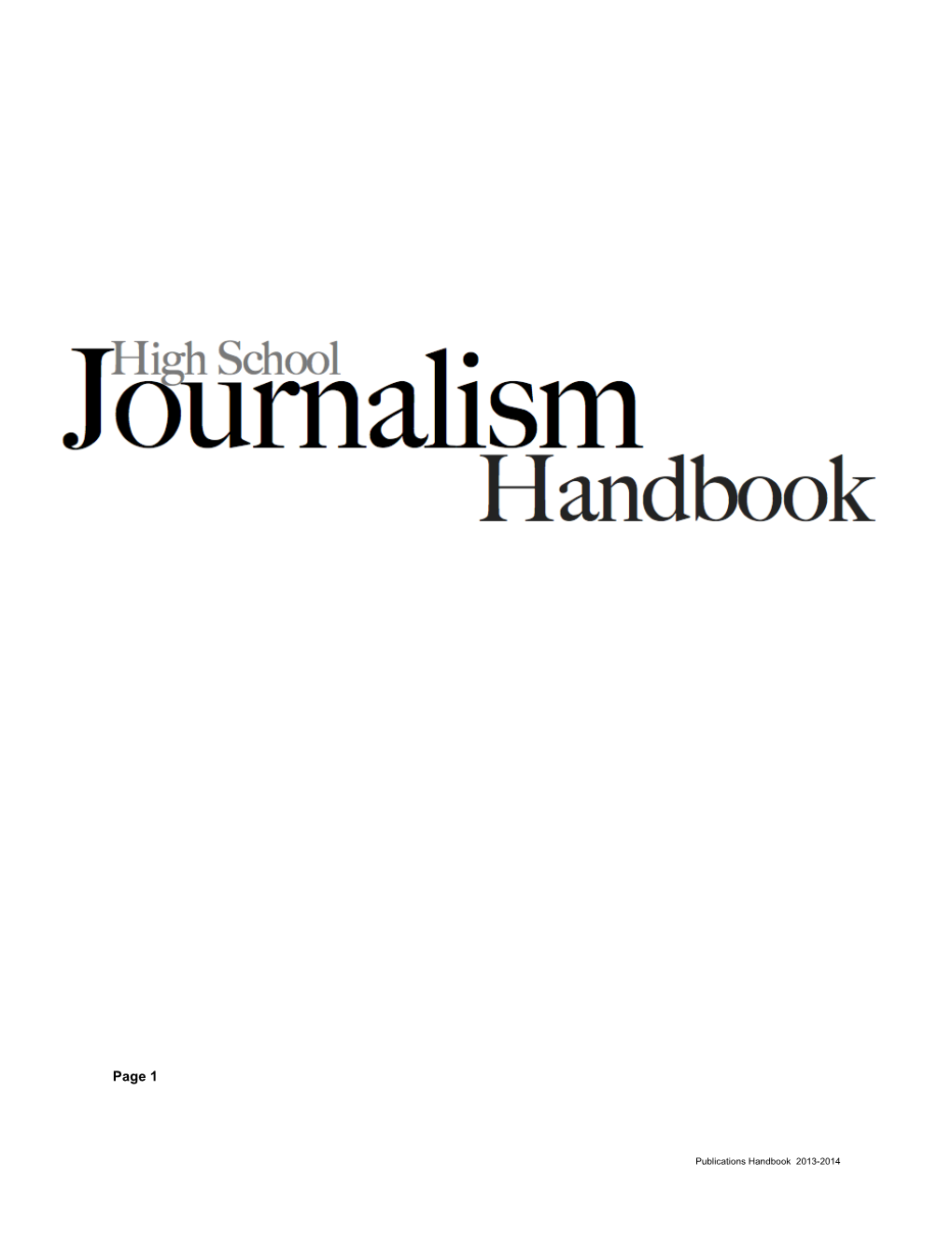 Page1 Publications Handbook 2013-2014
