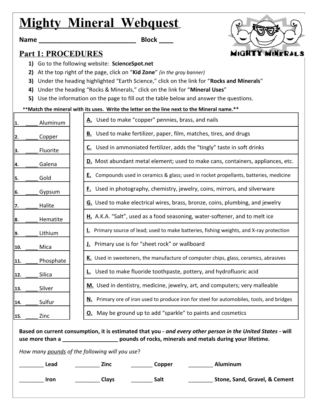 Part 1: PROCEDURES