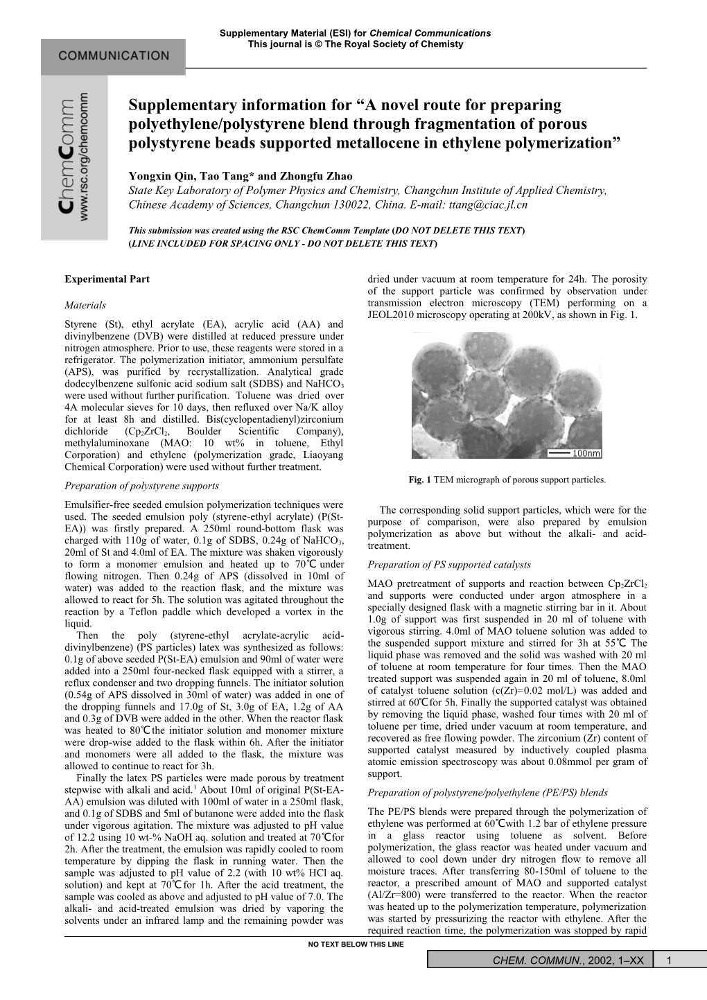 RSC Chemcomm Template (PC)