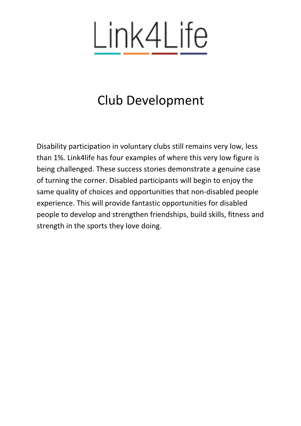 Club Development