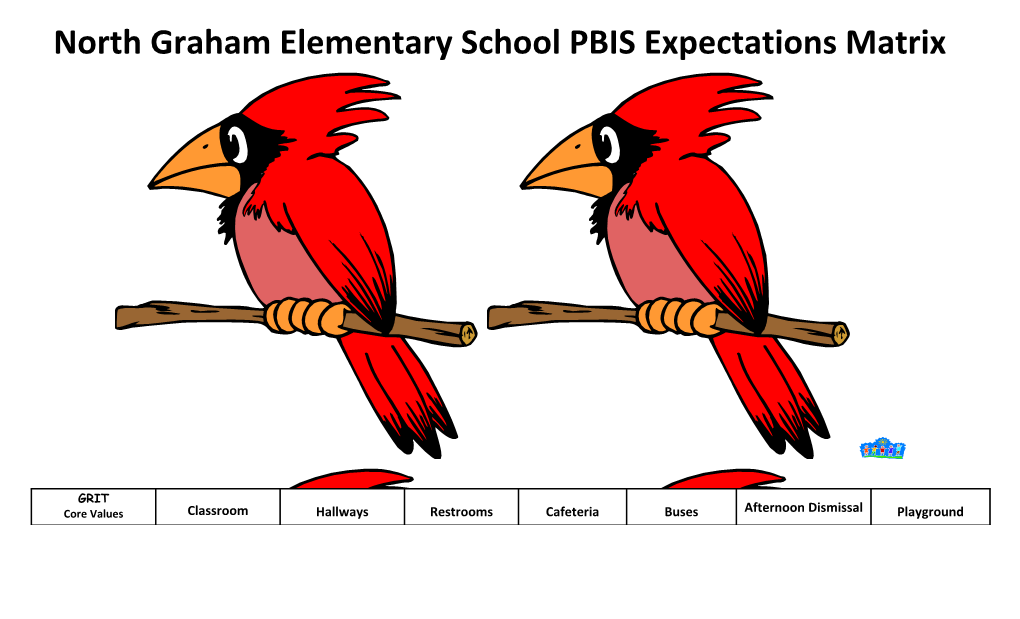 North Graham Elementary School PBIS Expectations Matrix