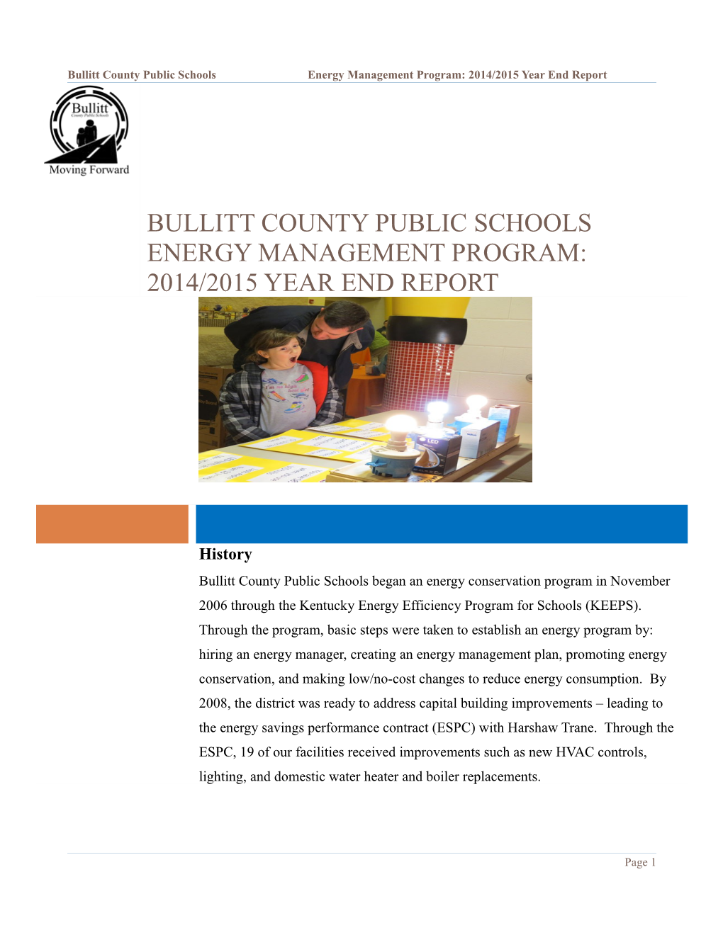 Bullitt County Public Schools Energy Management Program: 2014/2015 Year End Report