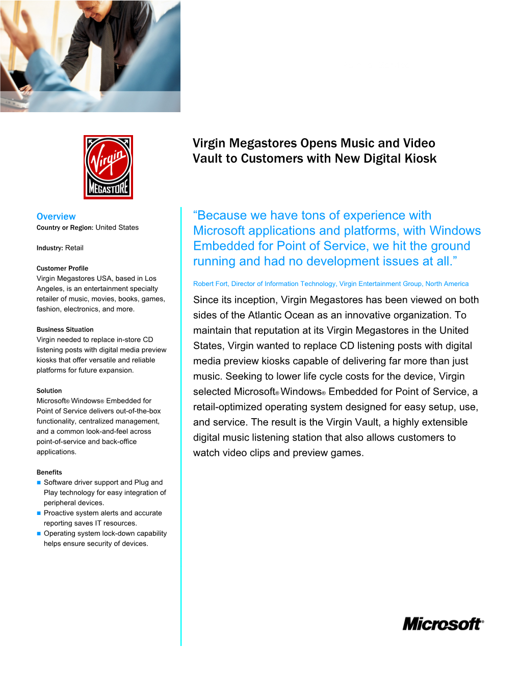 Virgins Megastores Opens Music and Video Vault to Customers with New Digital Kiosk