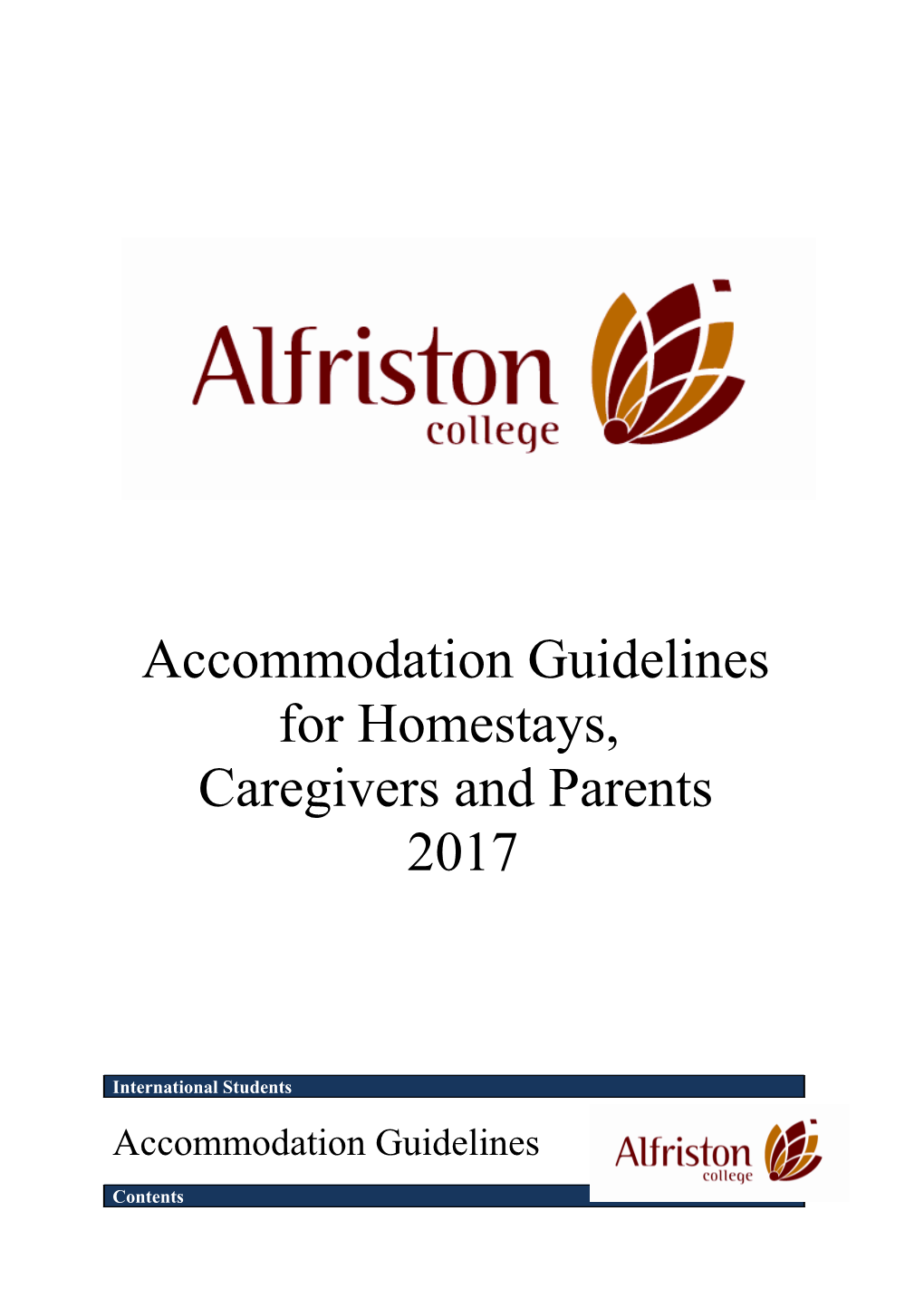 Accommodation Guidelines
