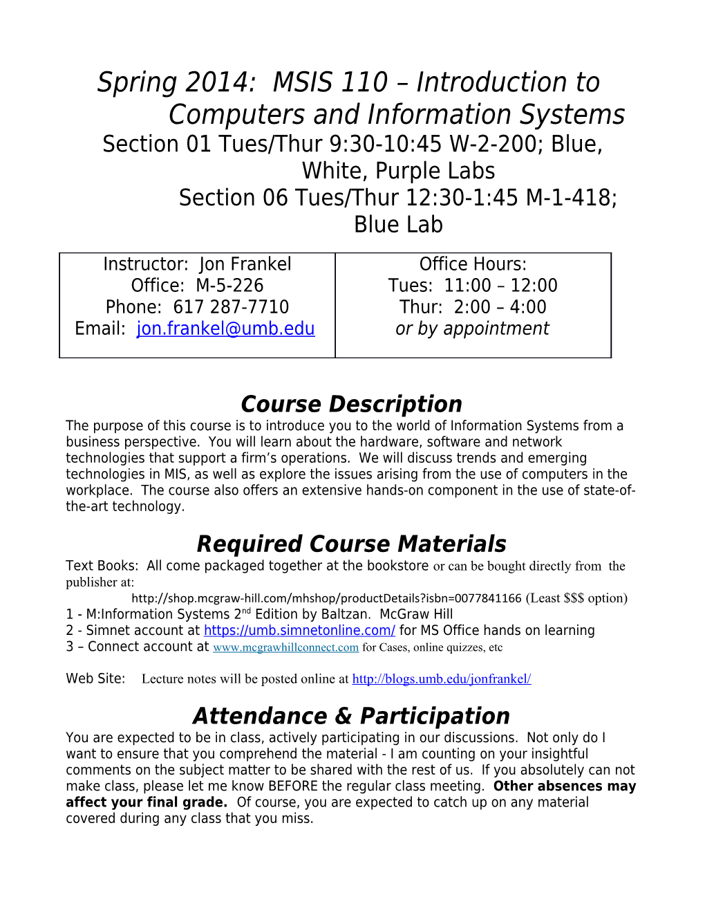 MIS309 - Management Information Systems