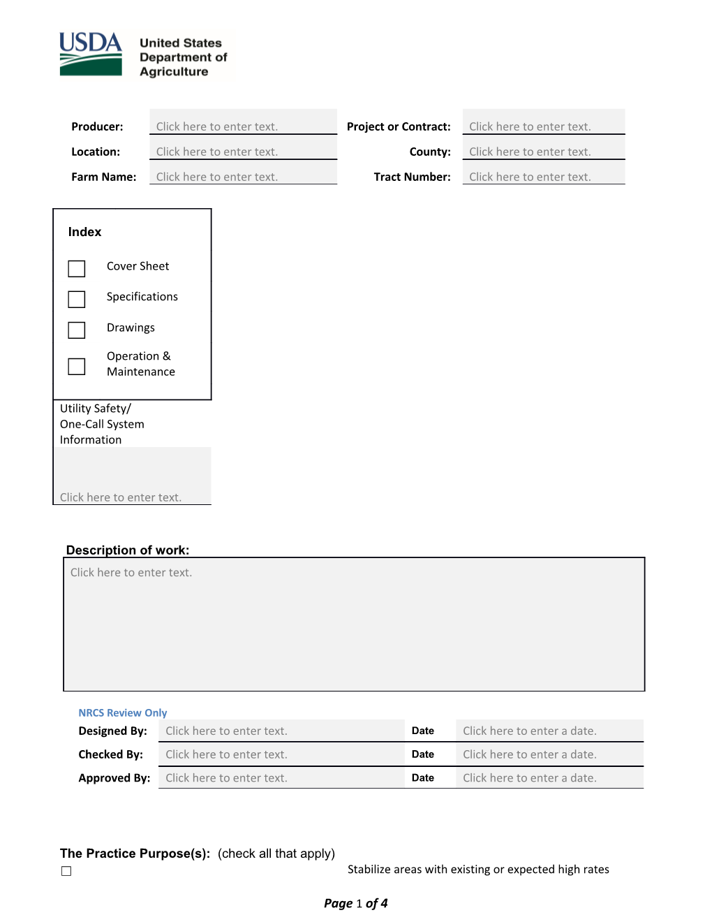 Permanent Seed And/Or Plant Requirements