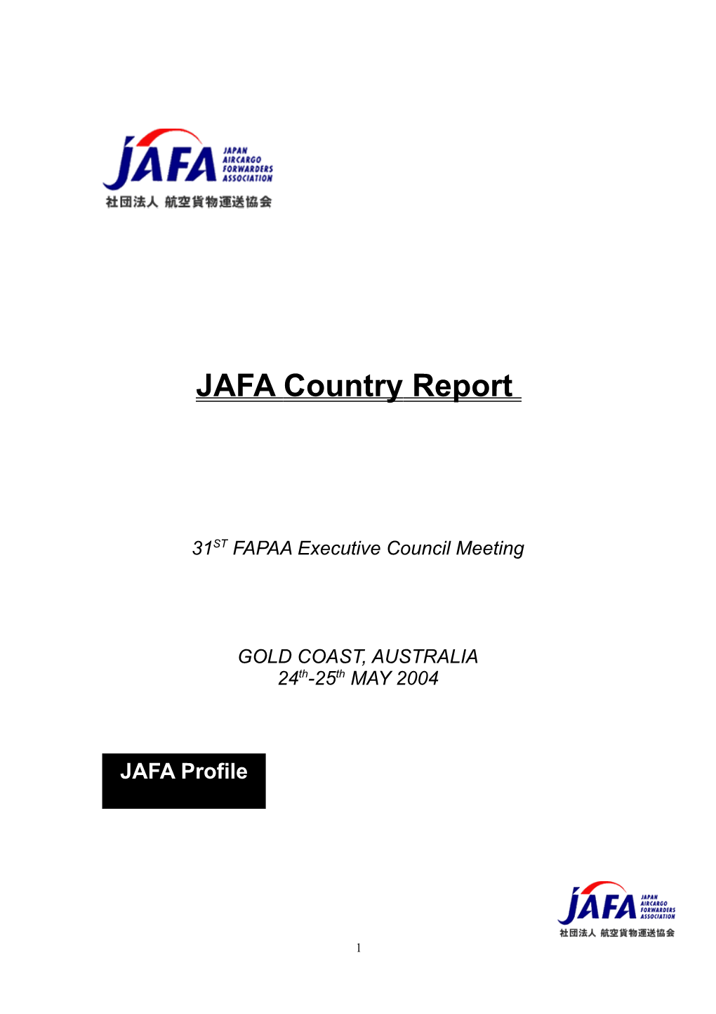 FAPAA Country Report 2003