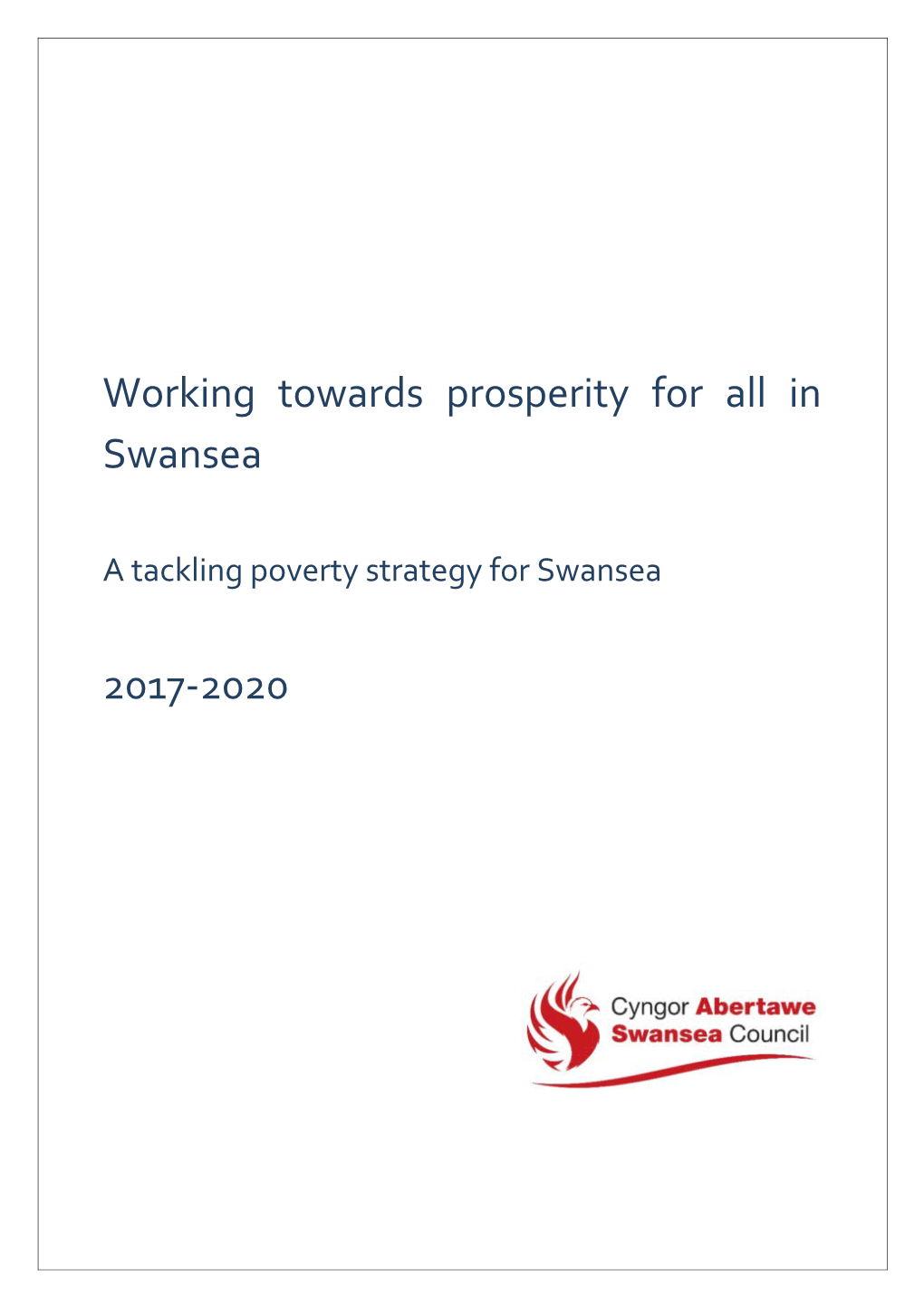 Working Towards Prosperity for All in Swansea