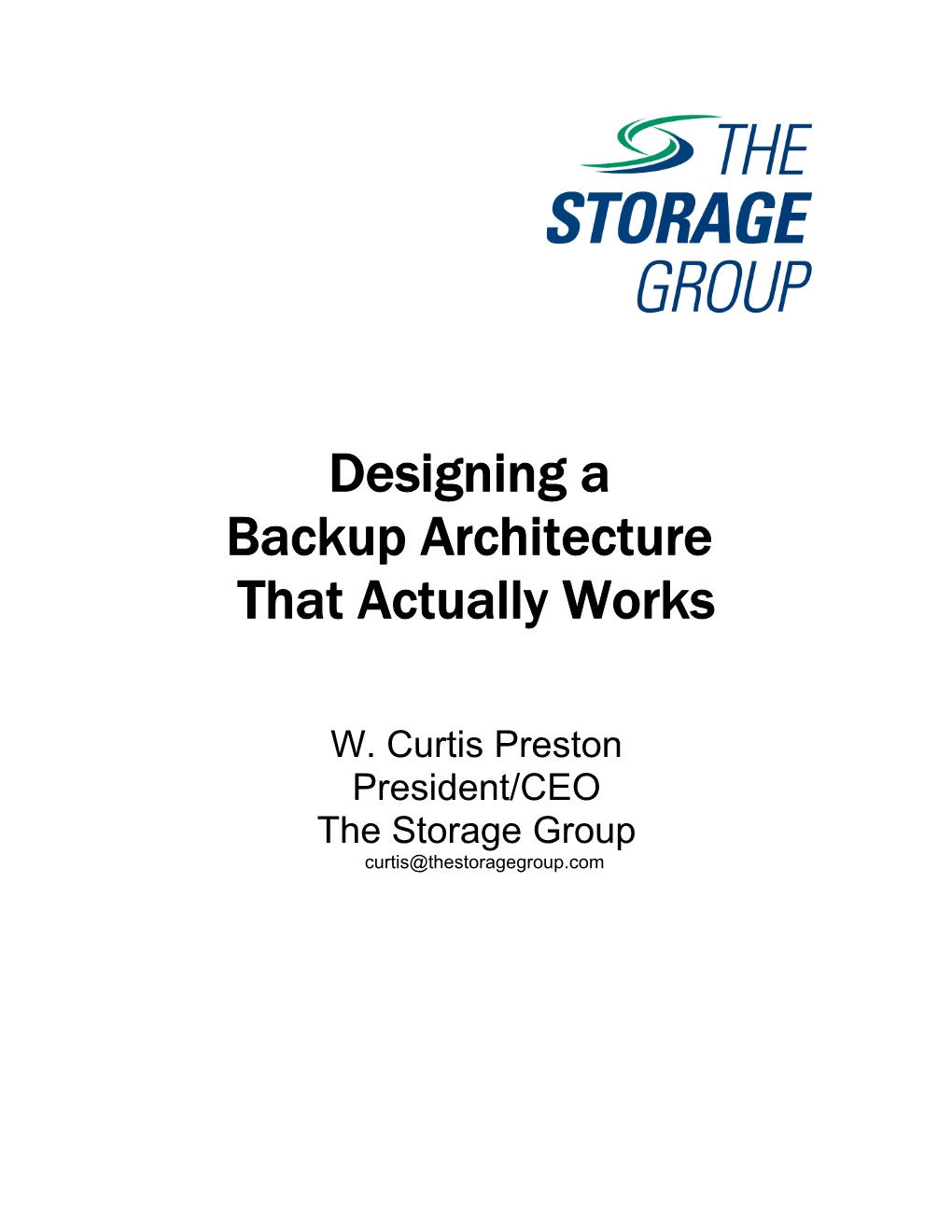 Designing a Backup Architecture That Actually Works