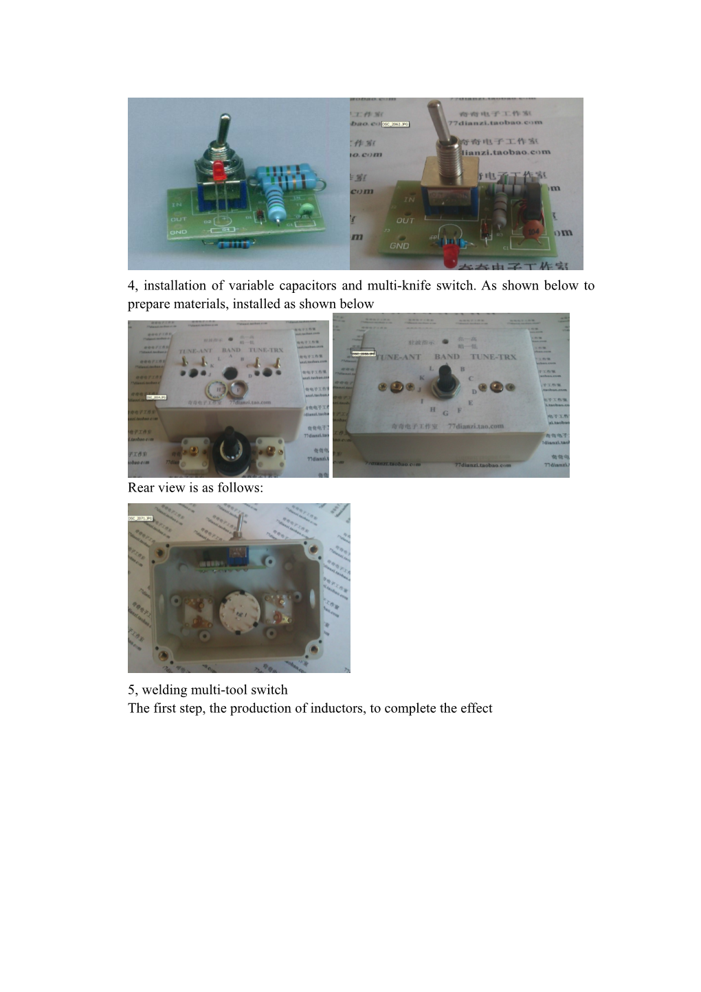 Manual Antenna Tuner Package Instructions