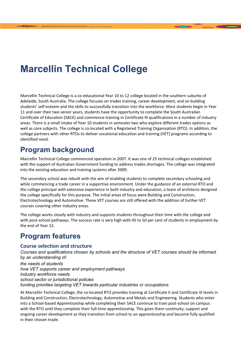 Marcellin Technical College