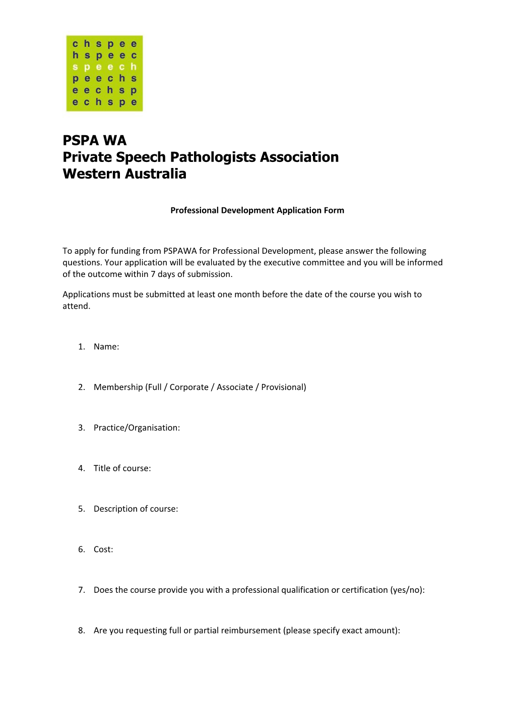 Private Speech Pathologists Association
