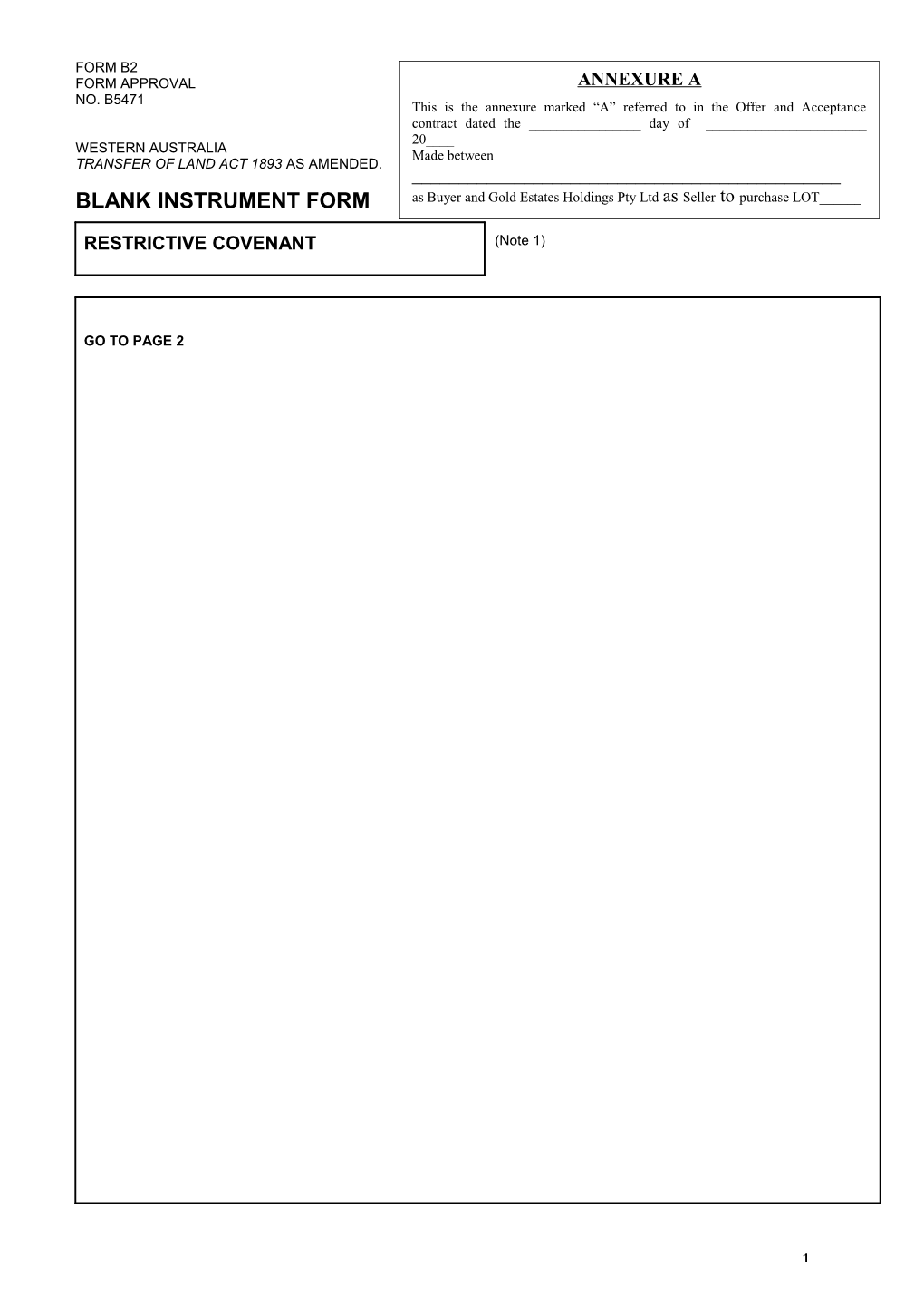 Transfer of Land Act 1893 As Amended