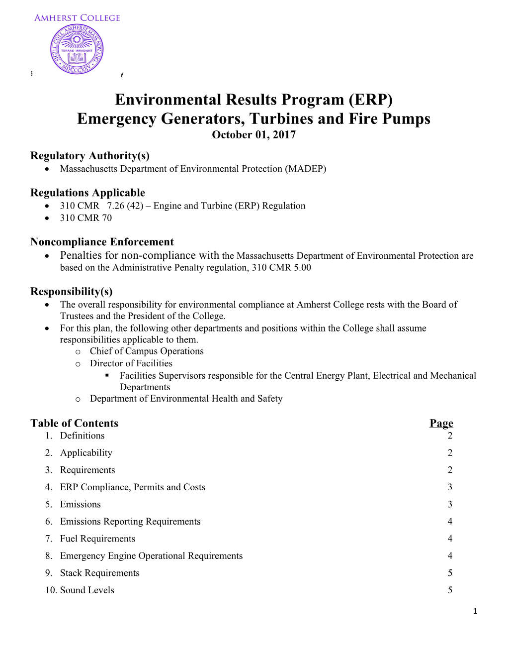 Environmental Results Program (ERP)
