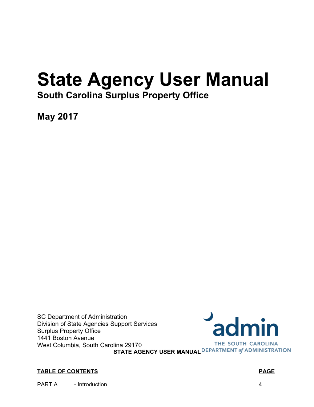State Agency User Manual