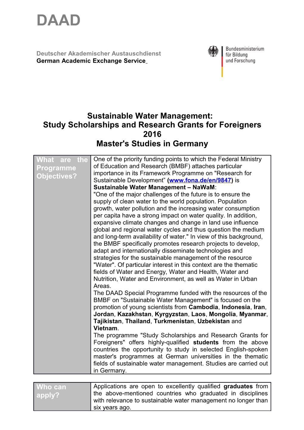 Six-Month Intensive Language Course Prior to the Start of the Research Stay