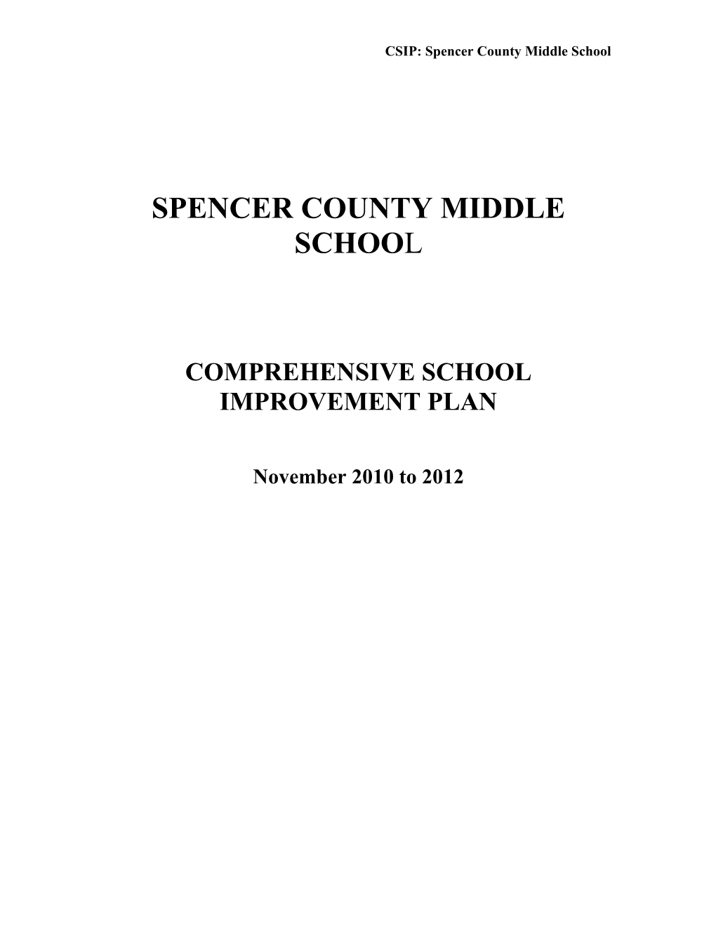 Spencer County Middle School