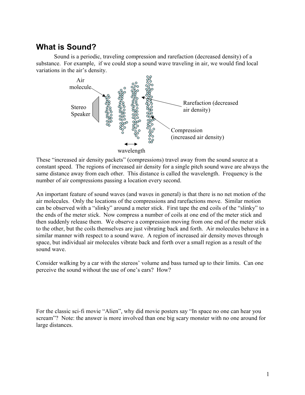 Detection and Production of Sound Waves